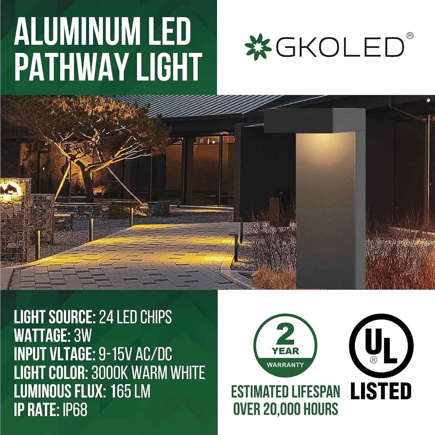 GKOLED Low Voltage Landscape Pathway Light Fixture Review