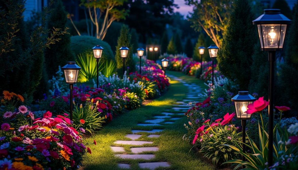 garden path lights solar