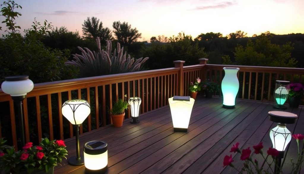 solar deck lights