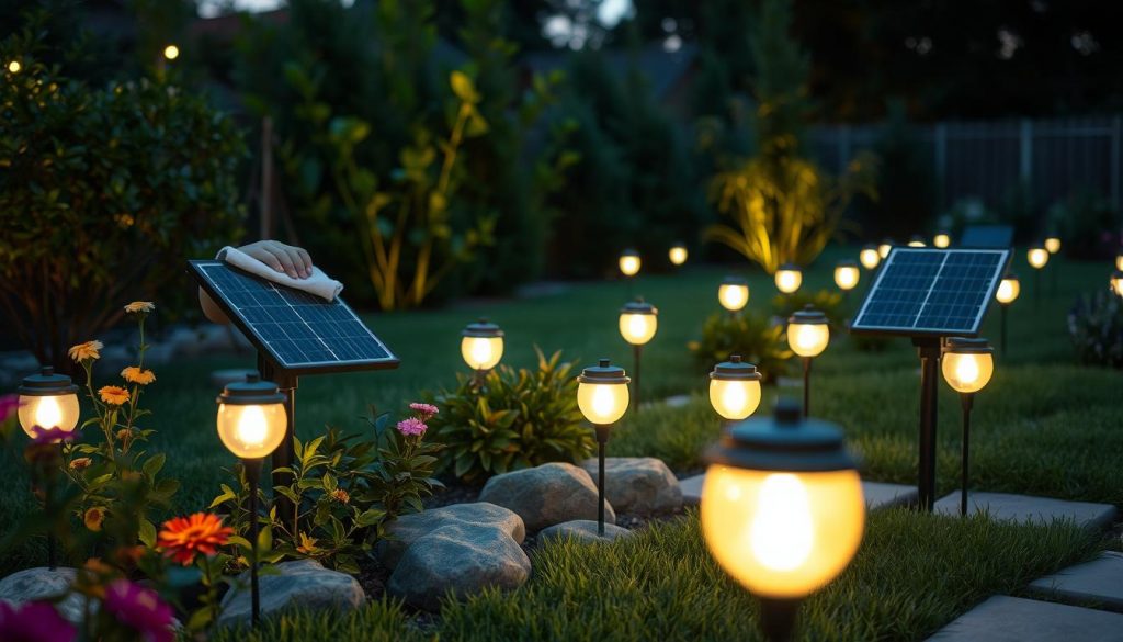 solar landscape lighting maintenance