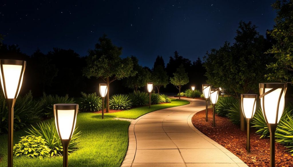 solar walkway lights