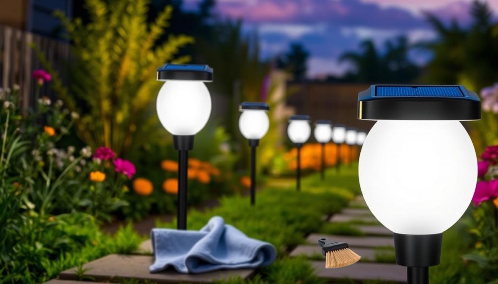 solar lights outdoor maintenance