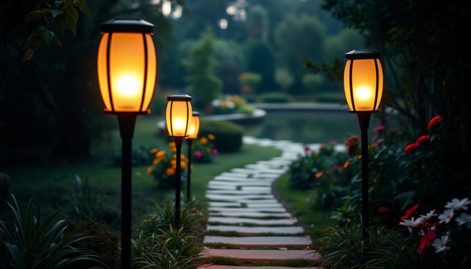 naturally solar large pathway lights