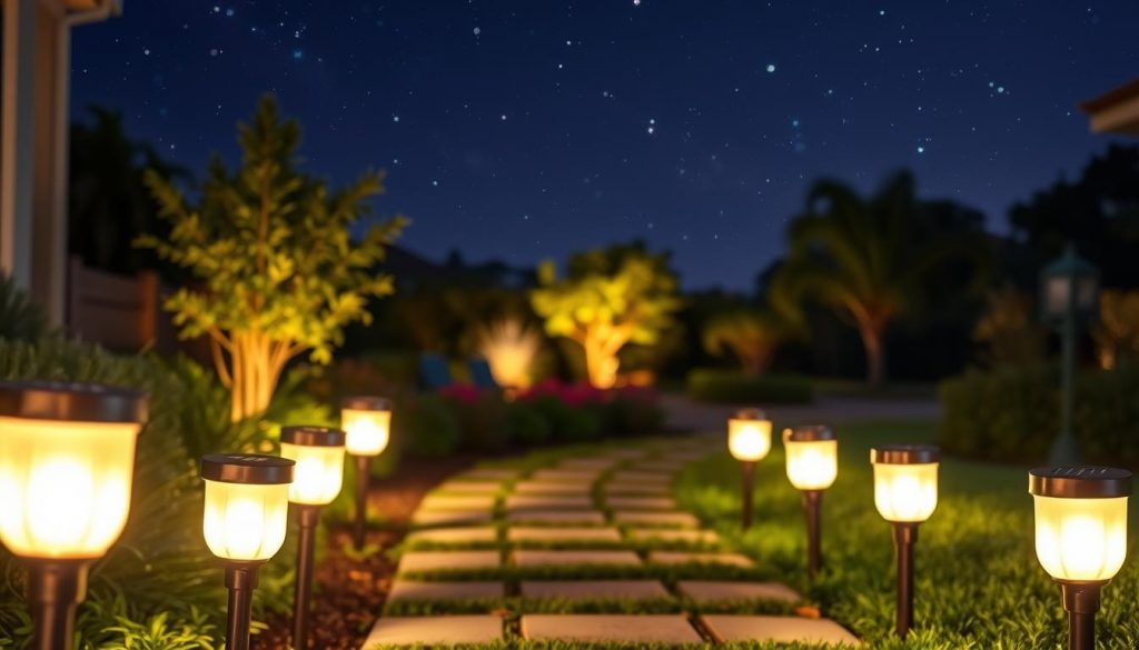 soft white solar path lights