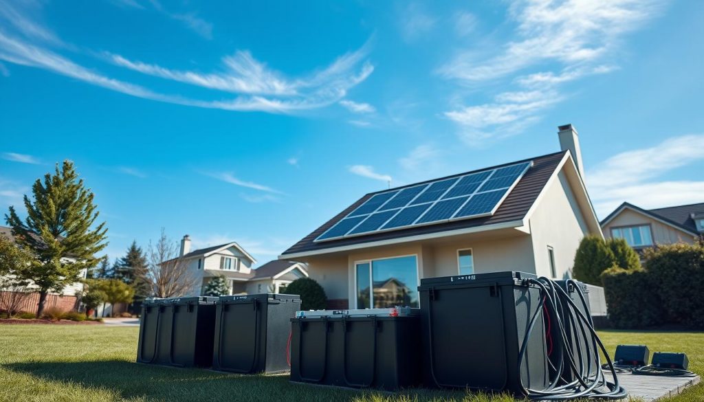 solar battery installation