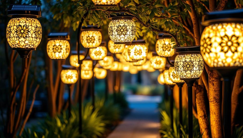 solar mosaic light fixtures