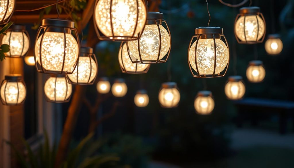 solar powered hanging lights