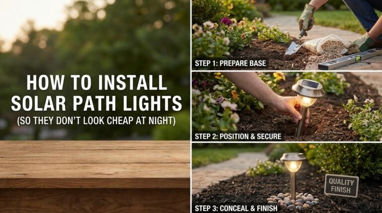 how to install solar path lights