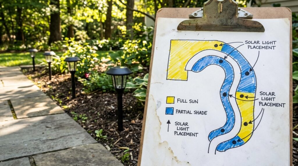 how to install solar path lights