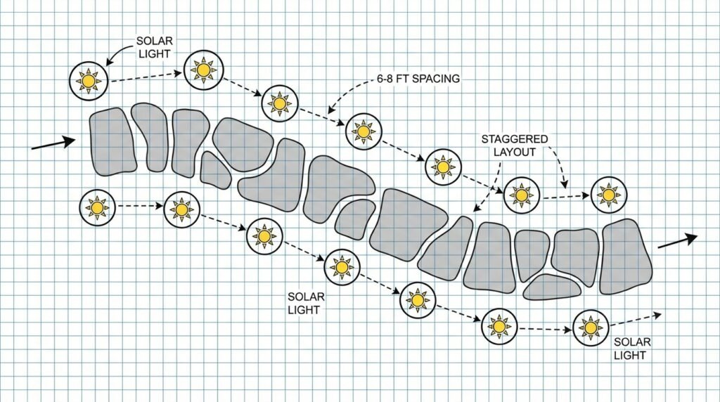 how to install solar path lights