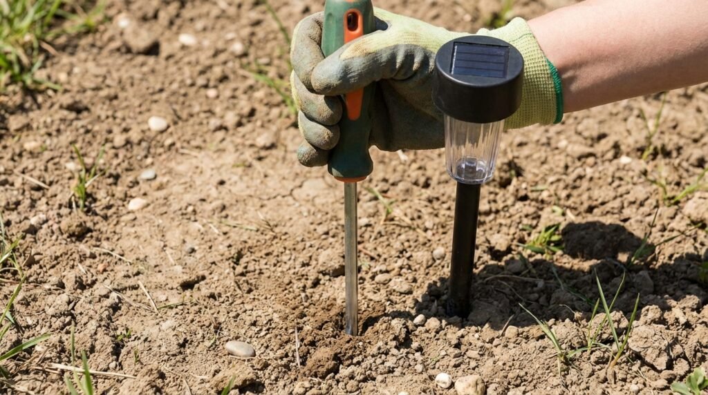 how to install solar path lights