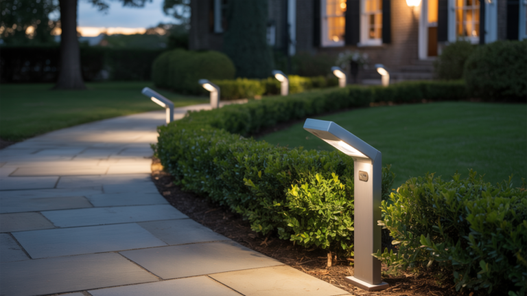 solar path light placement safety rules for walkways