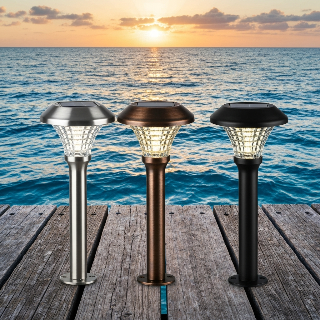 solar path lights coastal corrosion
