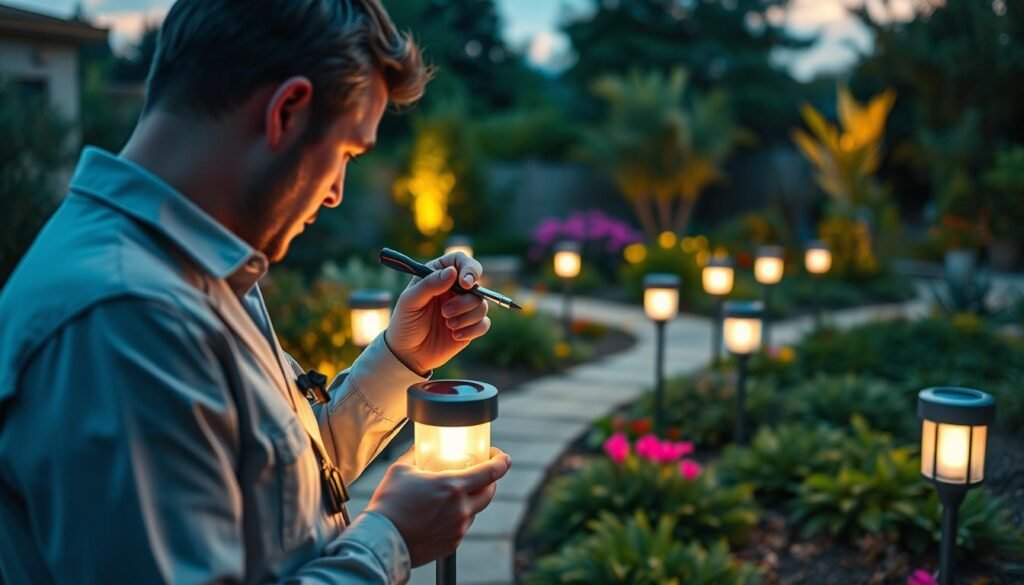 solar light maintenance routine