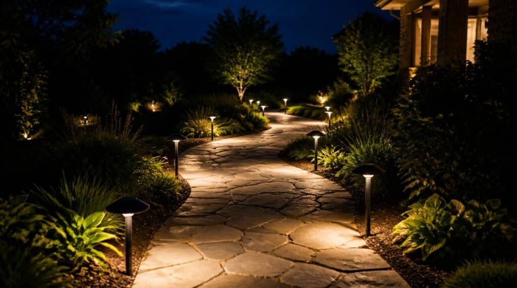 spacing solar path lights for even coverage