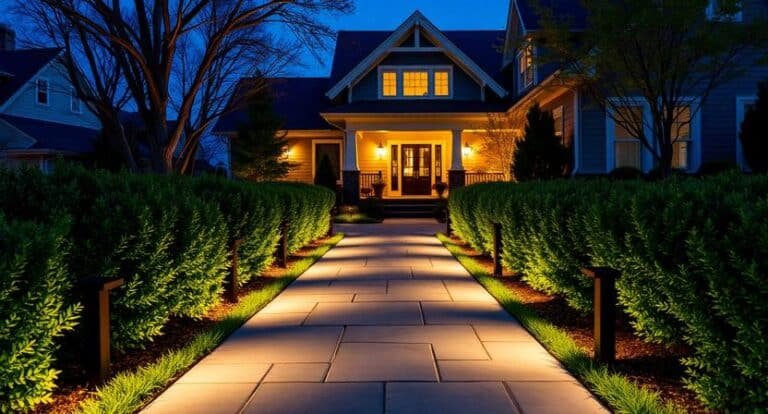 matte black pathway lights