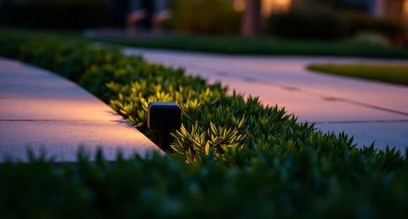 matte black pathway lights