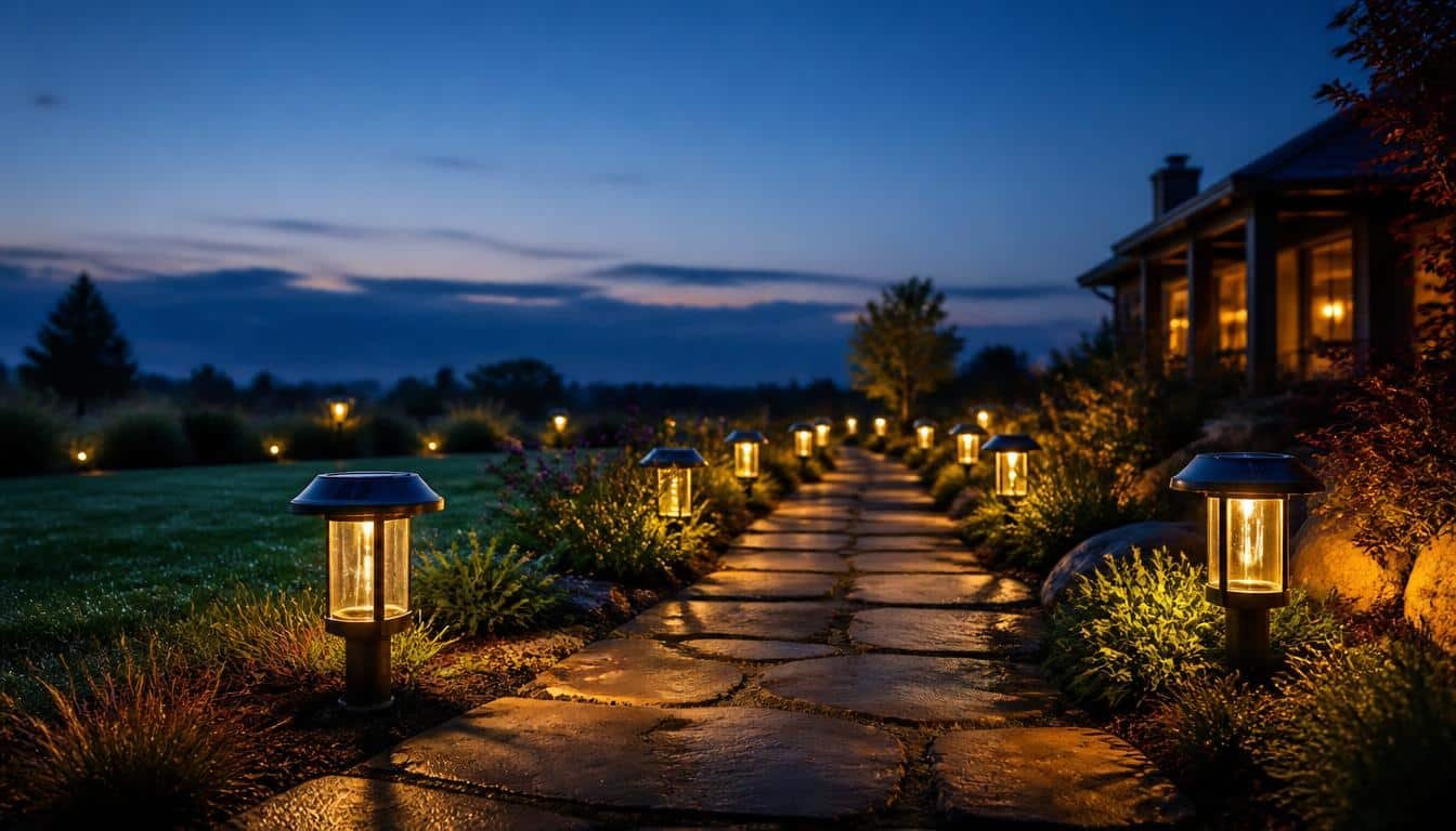 solar vs. plug-in pathway lights