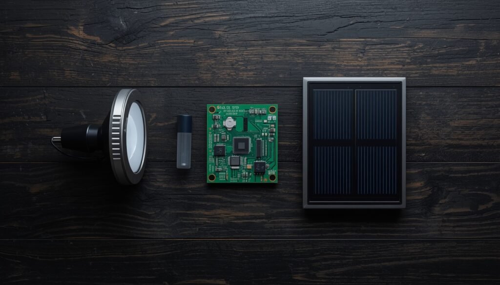 AI-powered solar path lights