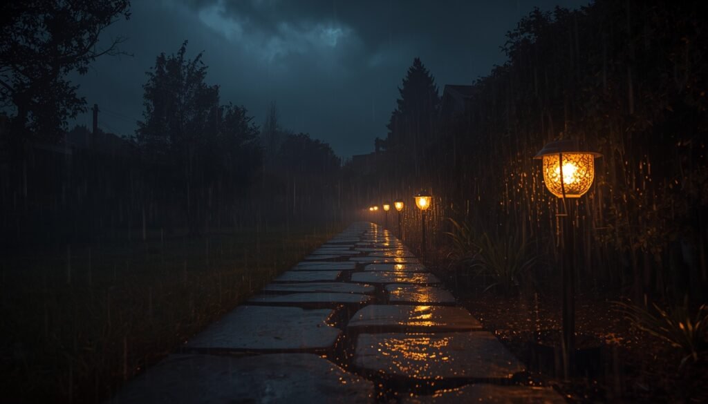 AI-powered solar path lights