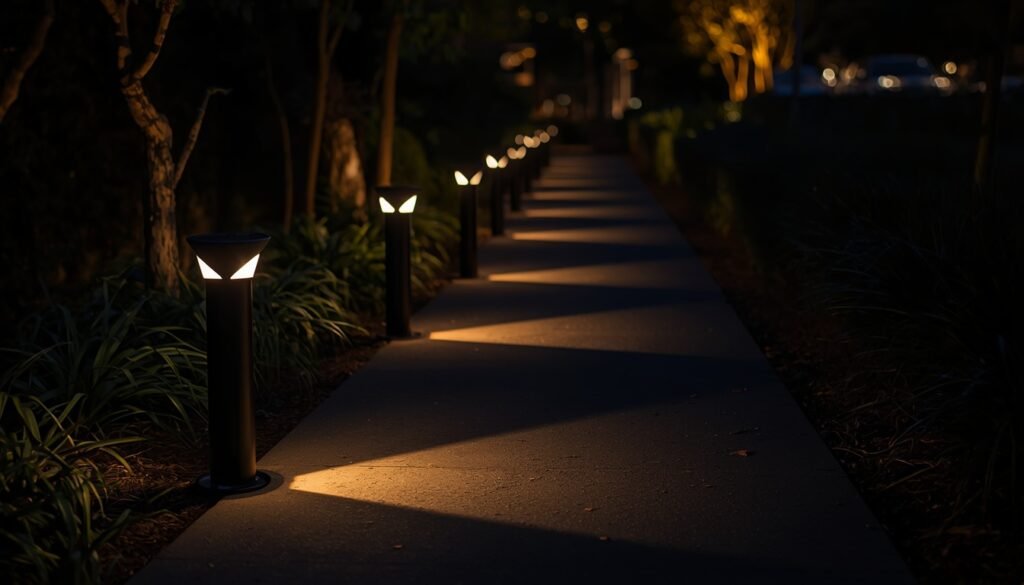 matte black pathway