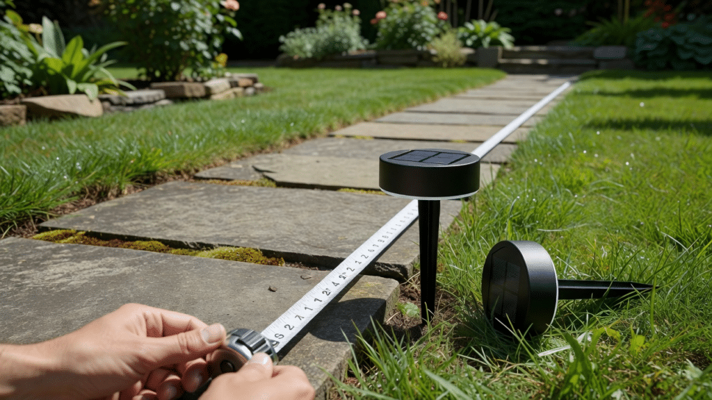 solar path light spacing