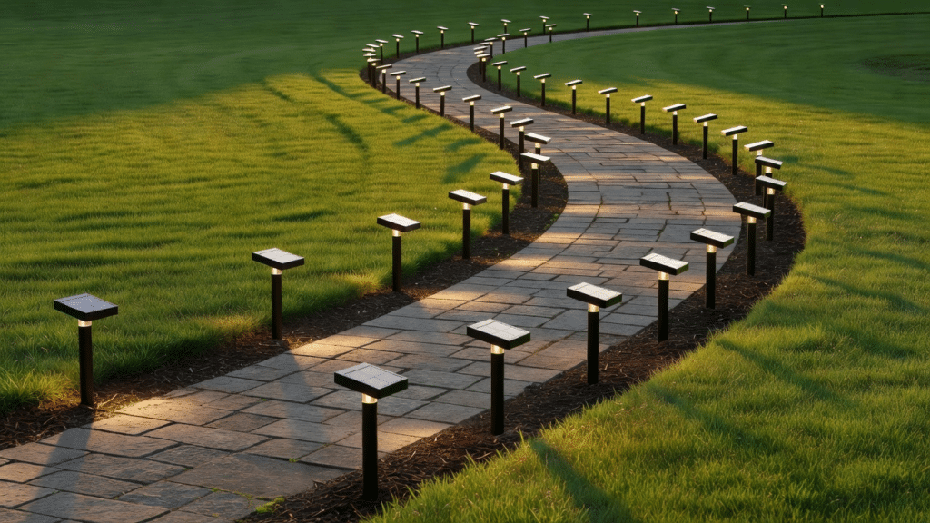 solar path light spacing